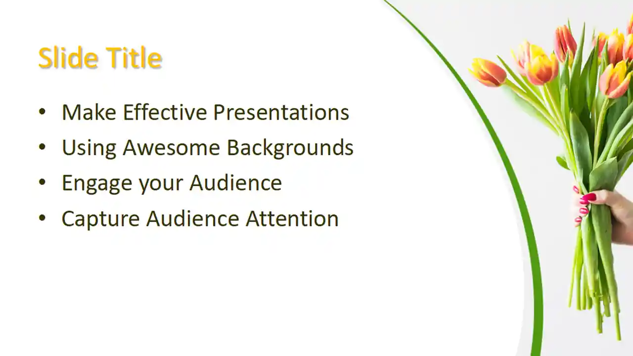 Free Bouquet PowerPoint Template