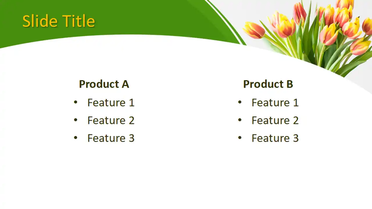Free Bouquet PowerPoint Template