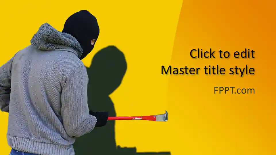Free Burglar PowerPoint Template
