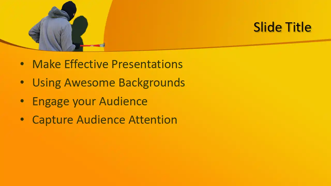 Free Burglar PowerPoint Template