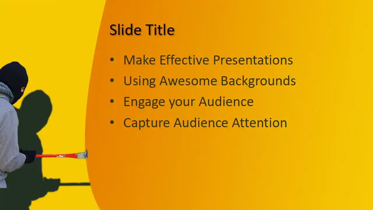Free Burglar PowerPoint Template
