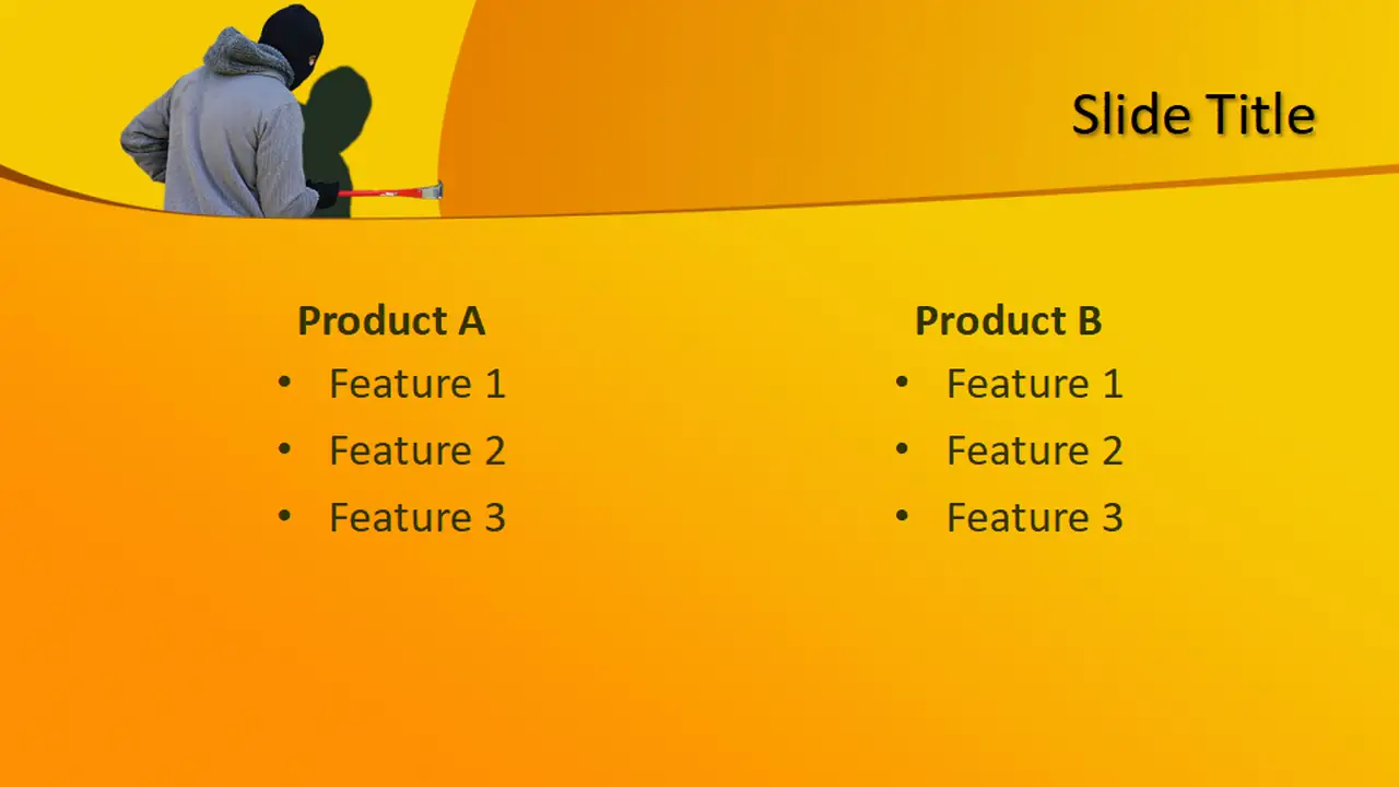 Free Burglar PowerPoint Template