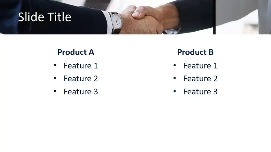 Free Business Handshake PowerPoint Template