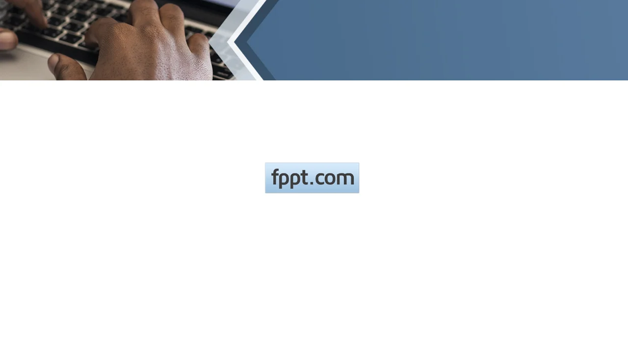 Free Businessman Working in Computer PowerPoint Template