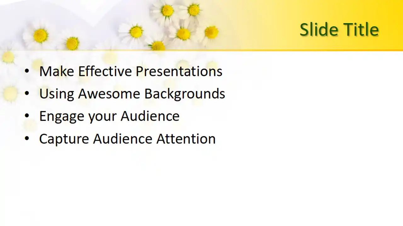 Free Chamomile PowerPoint Template