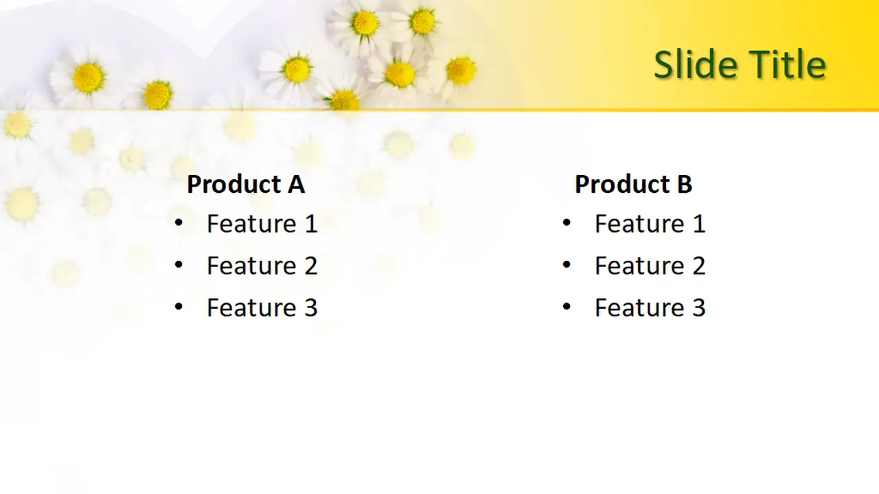 Free Chamomile PowerPoint Template