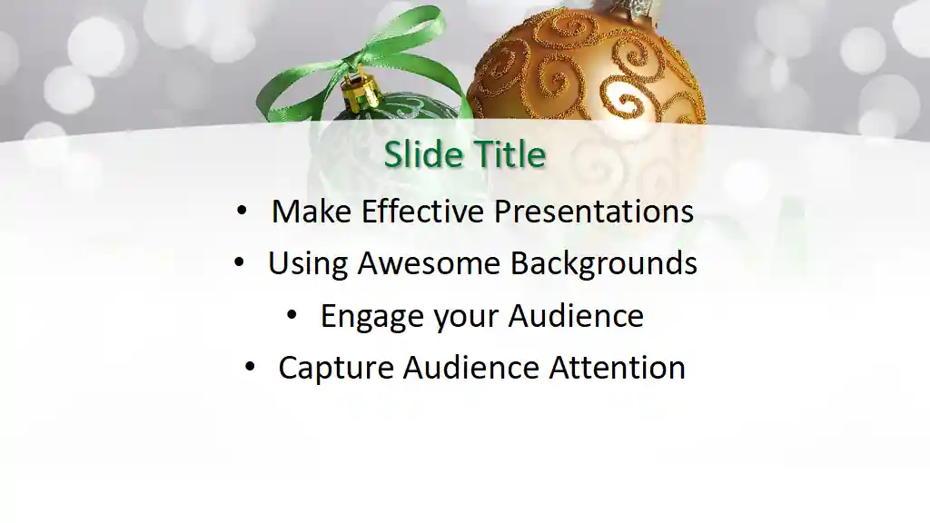 Free Christmas Background Template for PowerPoint