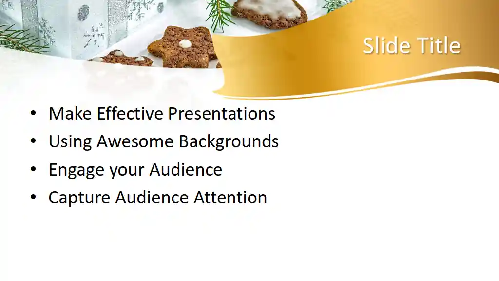 Free Christmas Cookies PowerPoint Template