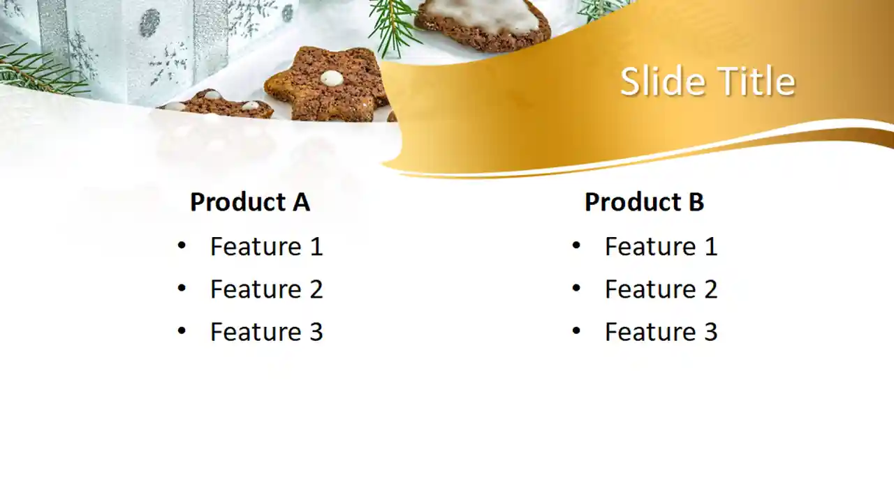 Free Christmas Cookies PowerPoint Template