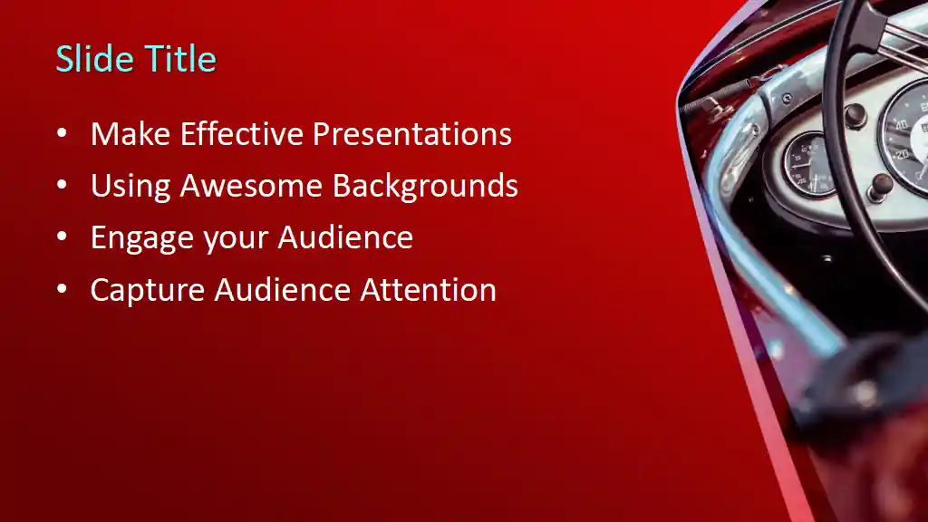 Free Classic Car PowerPoint Template
