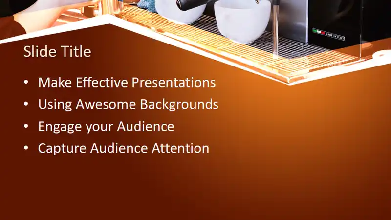 Free Coffee Shop PowerPoint Template
