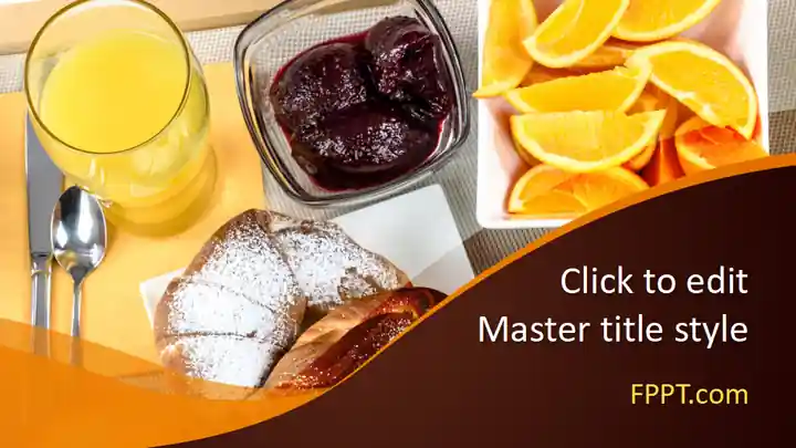 Free Continental Breakfast PowerPoint Template