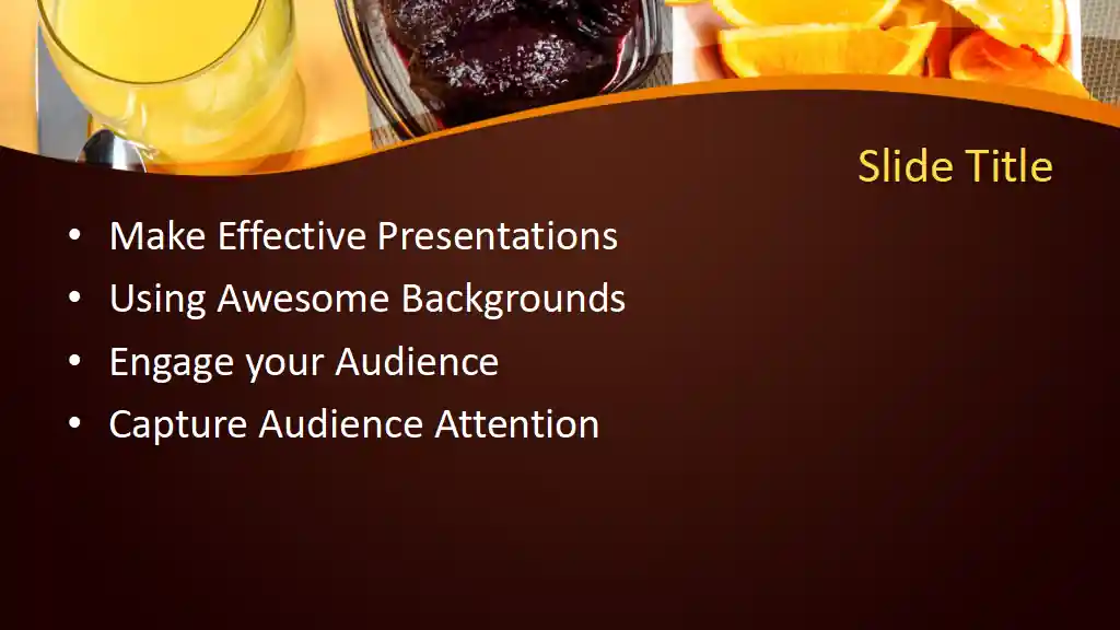 Free Continental Breakfast PowerPoint Template