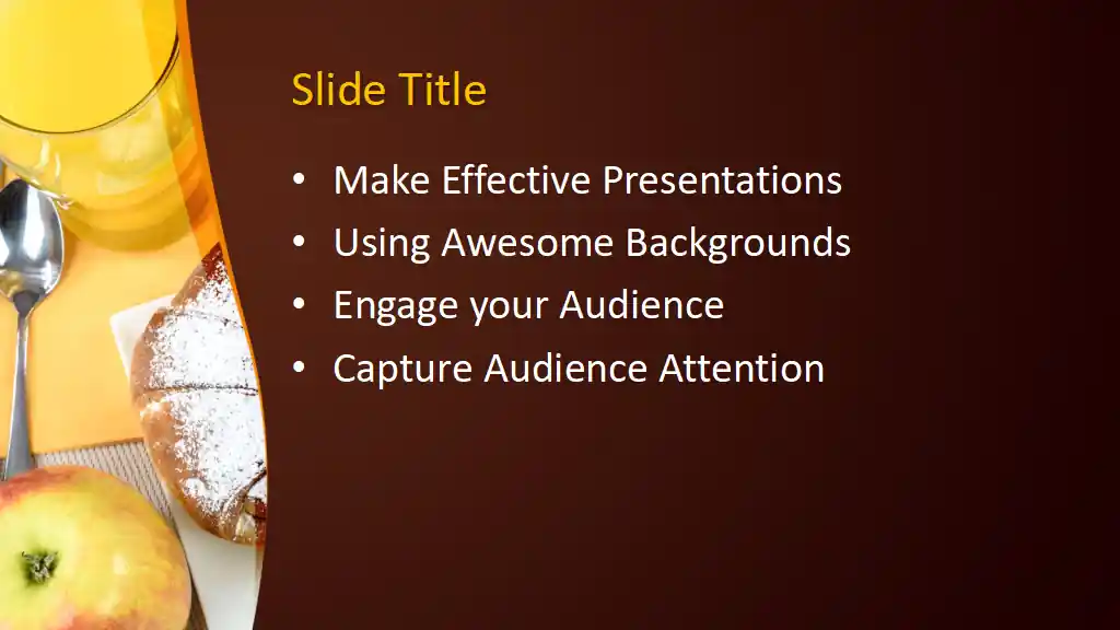 Free Continental Breakfast PowerPoint Template