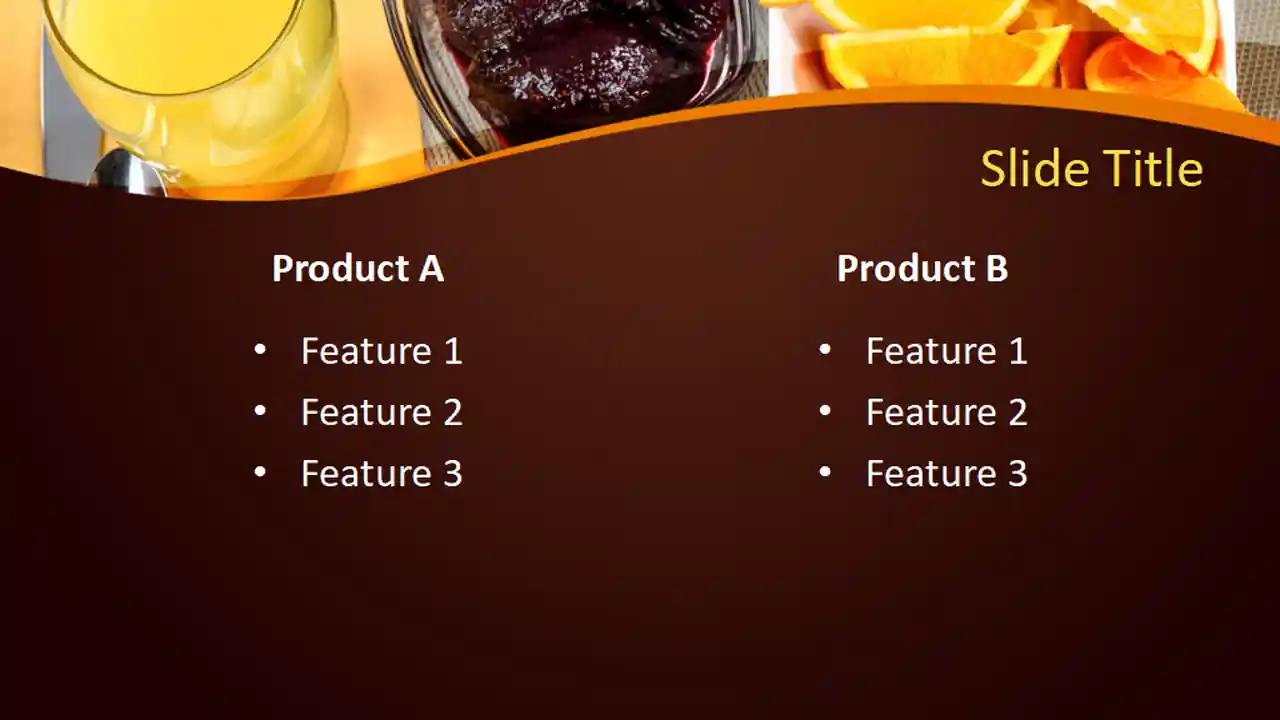 Free Continental Breakfast PowerPoint Template