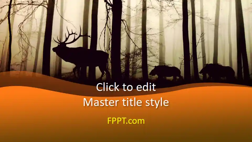 Free Deer PowerPoint Template