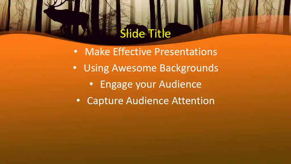 Free Deer PowerPoint Template