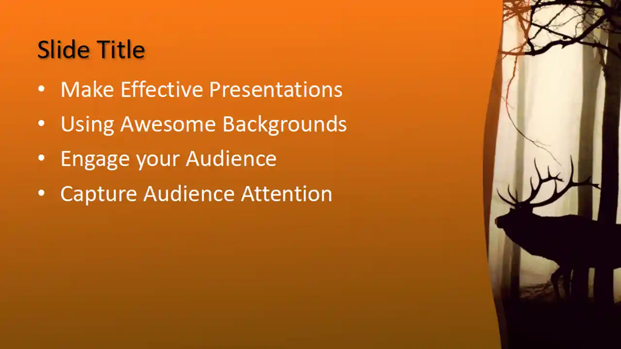 Free Deer PowerPoint Template