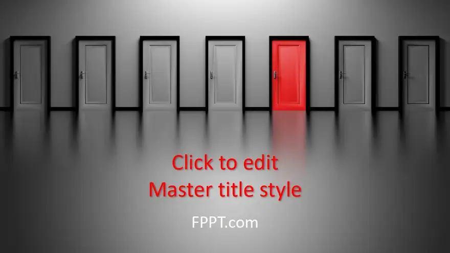 Free Doors PowerPoint Template