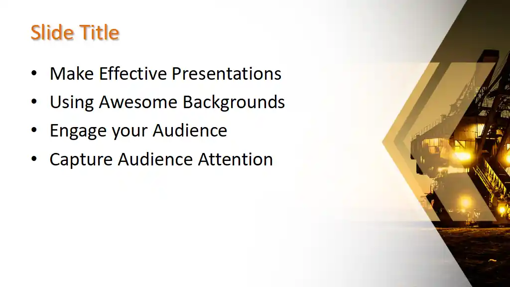 Free Excavator PowerPoint Template