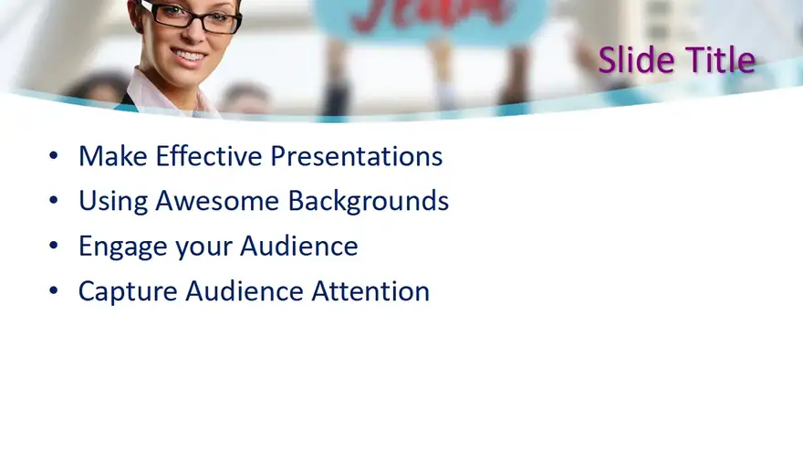Free Executive Girl PowerPoint Template