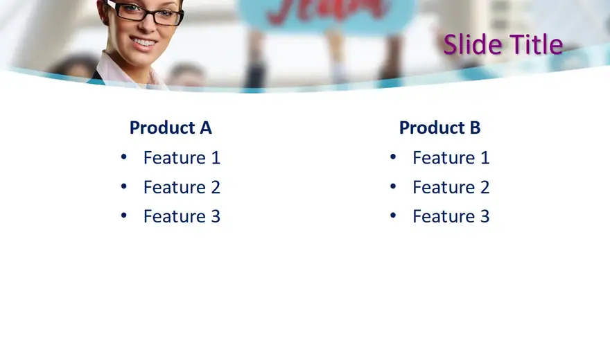 Free Executive Girl PowerPoint Template