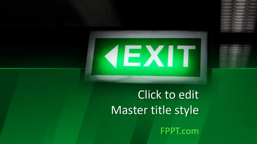 Free Exit PowerPoint Template