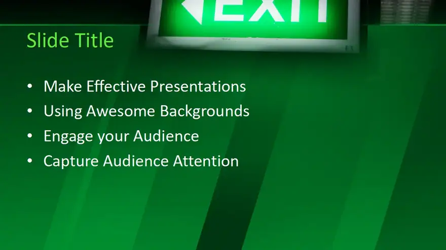 Free Exit PowerPoint Template