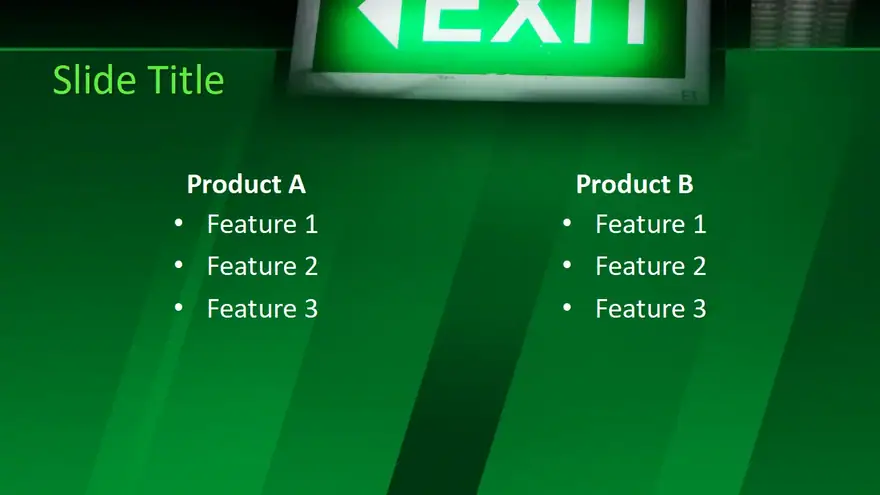 Free Exit PowerPoint Template
