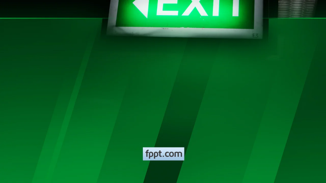 Free Exit PowerPoint Template
