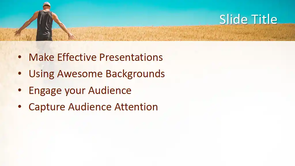 Free Farmer Man Working PowerPoint Template