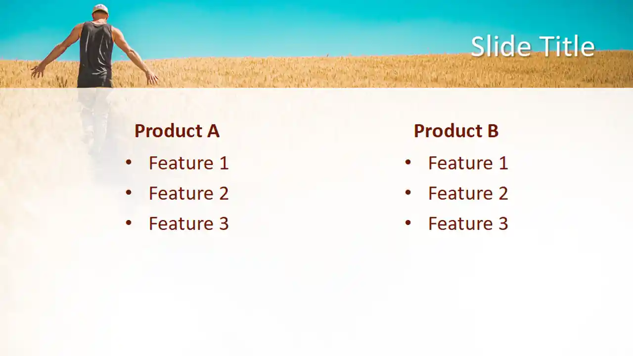 Free Farmer Man Working PowerPoint Template