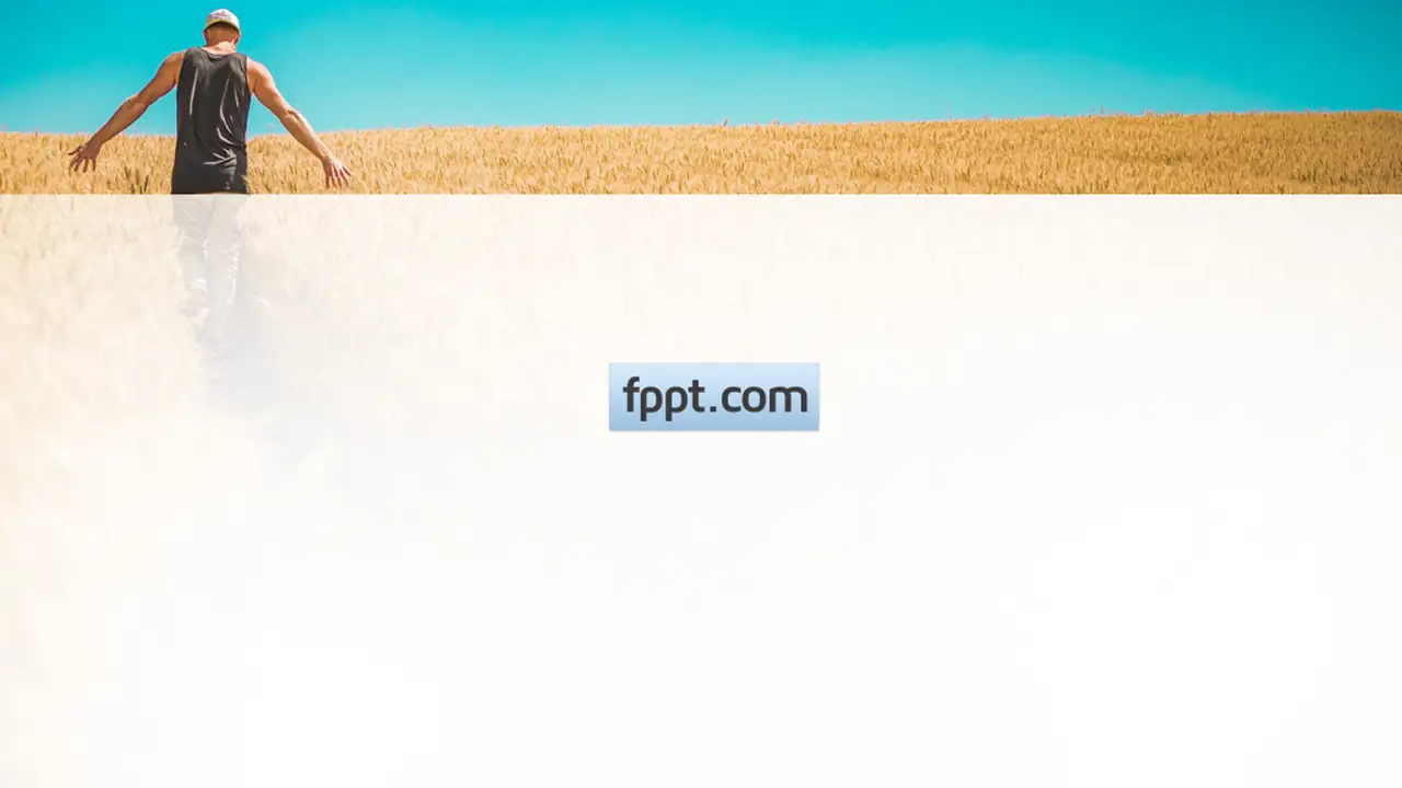 Free Farmer Man Working PowerPoint Template