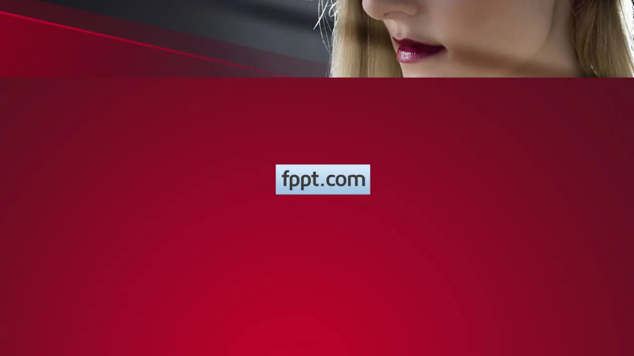 Free Fashion Model Woman PowerPoint Template