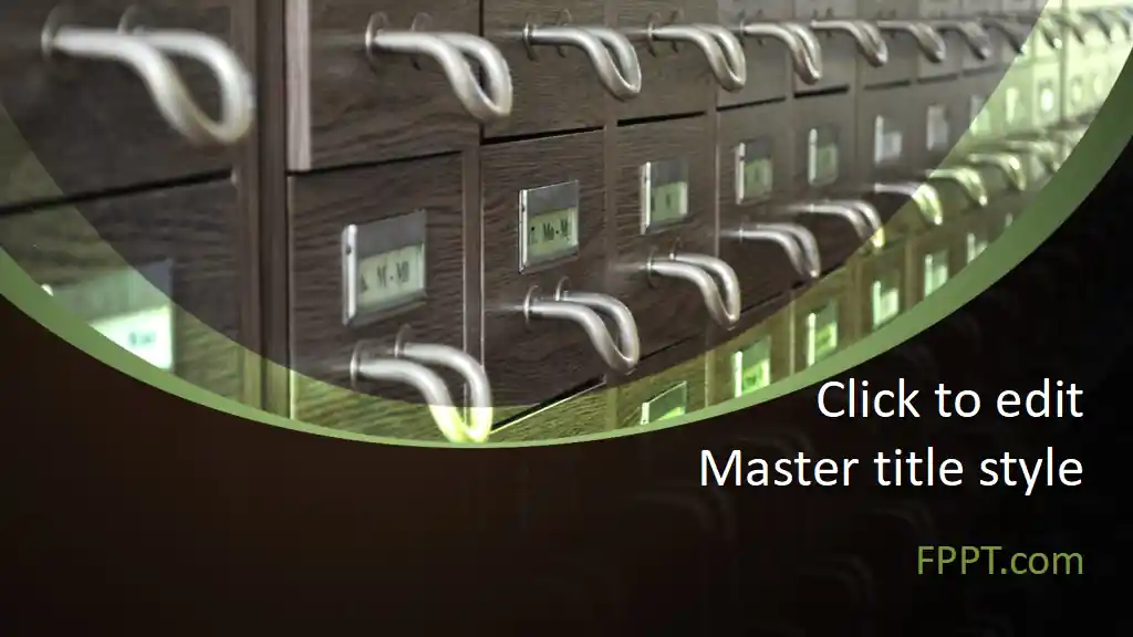 Free File Cabinet PowerPoint Template