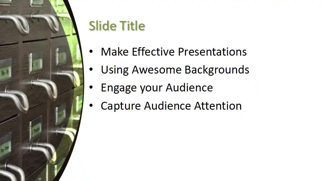 Free File Cabinet PowerPoint Template
