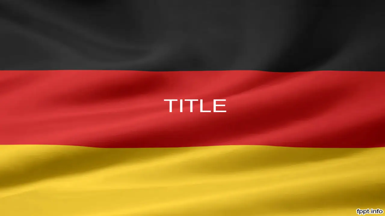 Free Flag of Germany PowerPoint