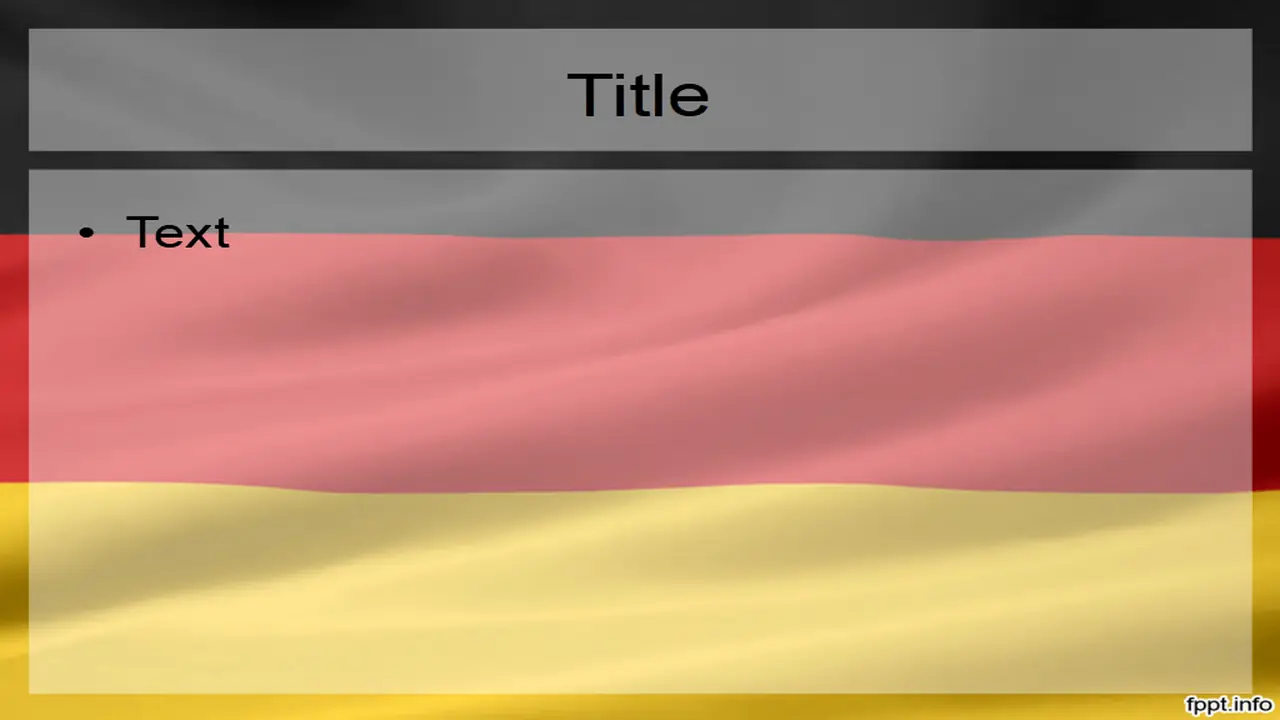 Free Flag of Germany PowerPoint