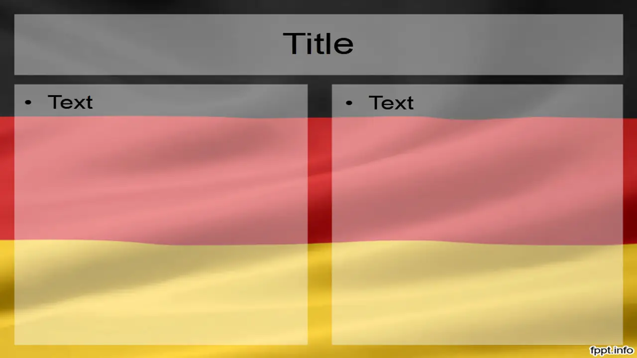 Free Flag of Germany PowerPoint