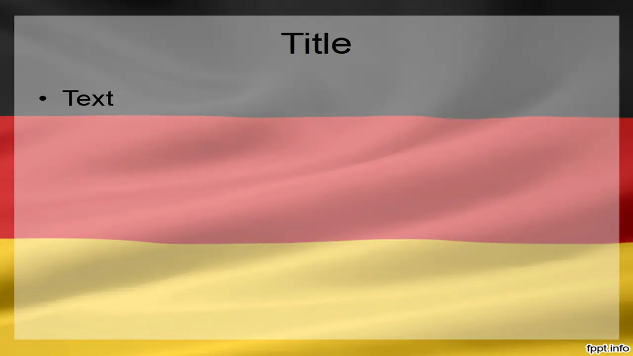 Free Flag of Germany PowerPoint