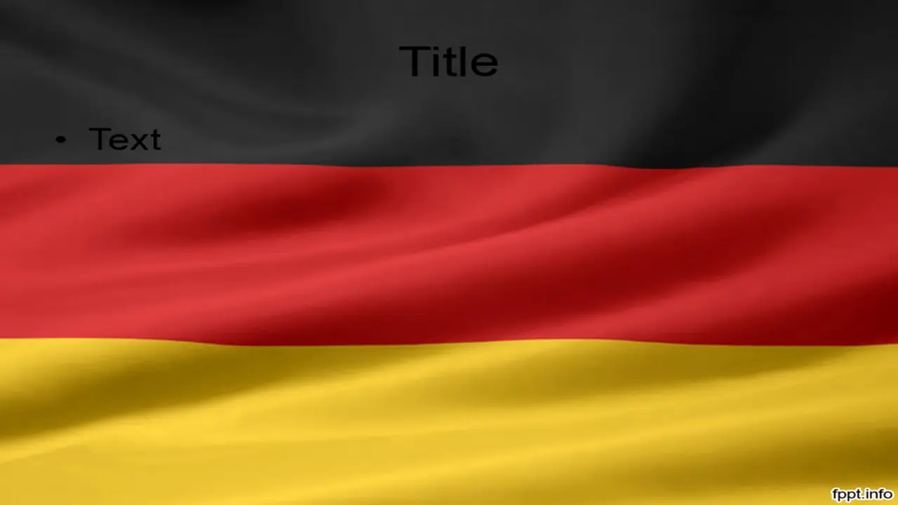 Free Flag of Germany PowerPoint