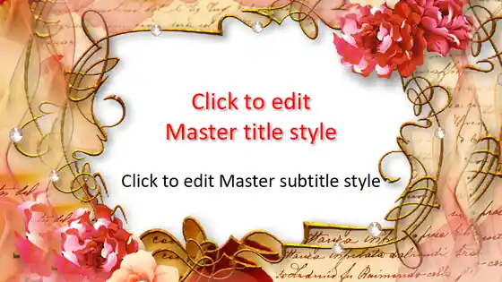 Free Flower Frame PowerPoint Template