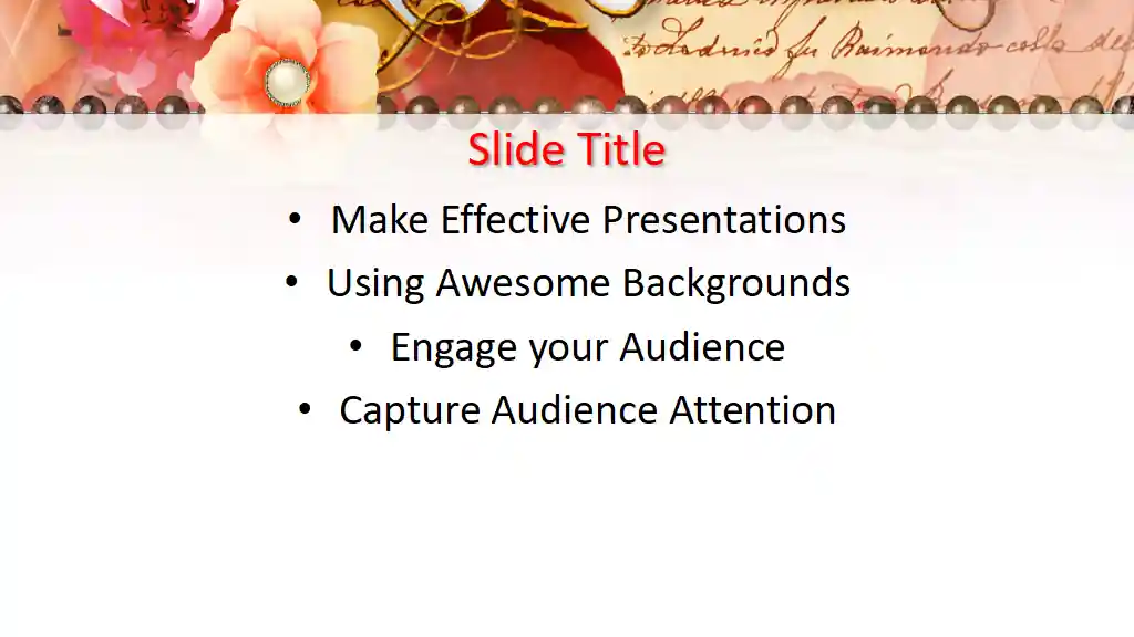 Free Flower Frame PowerPoint Template