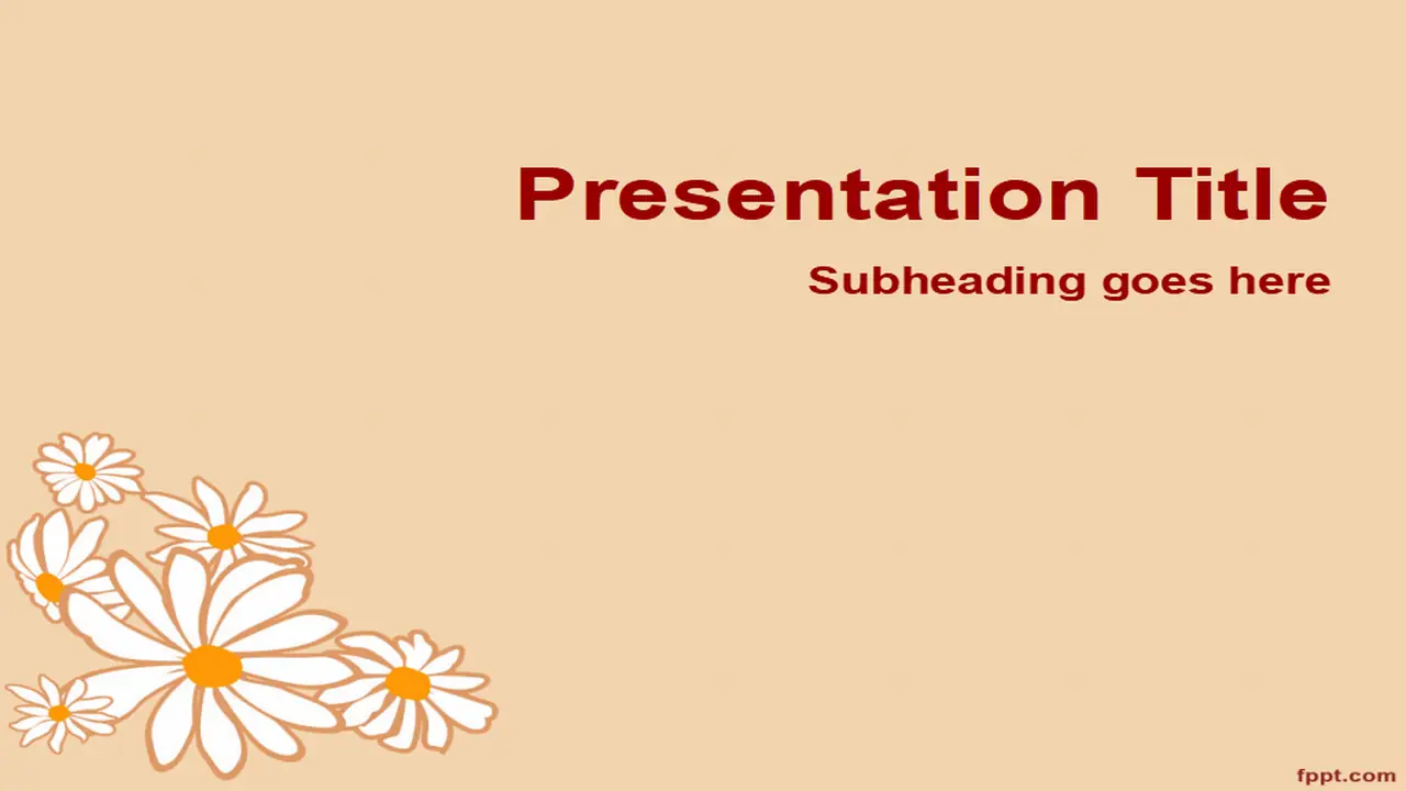 Free Flower Petals PowerPoint Template