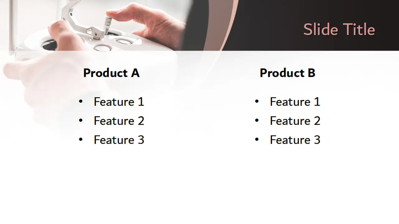 Free Flying Drone PowerPoint Template