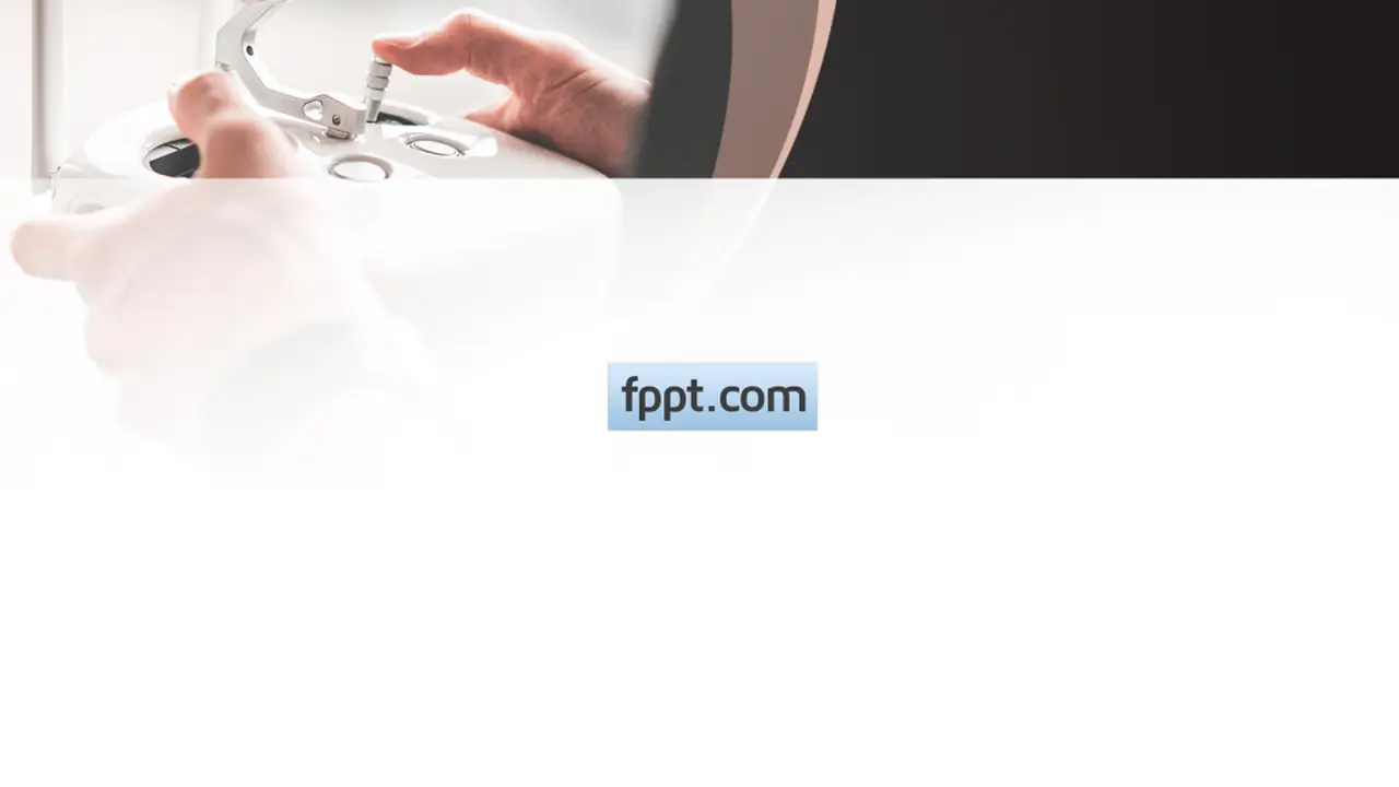 Free Flying Drone PowerPoint Template