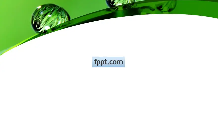 Free Green and White PowerPoint Template