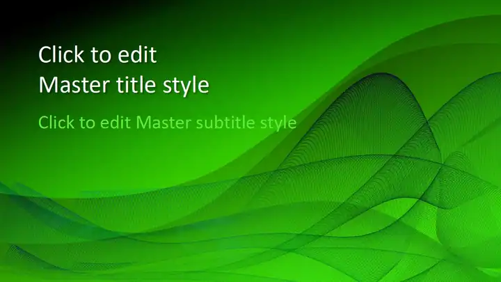 Free Green Design PowerPoint Template
