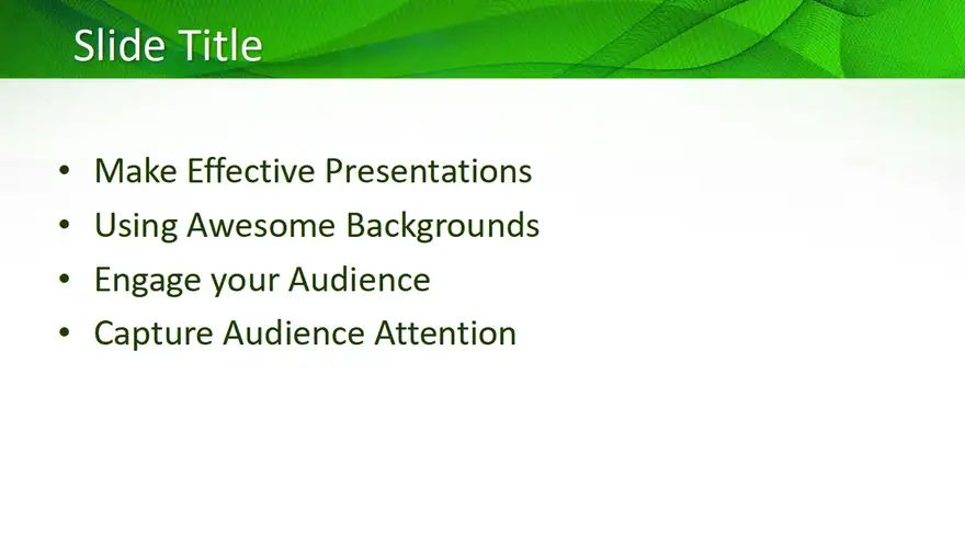 Free Green Design PowerPoint Template