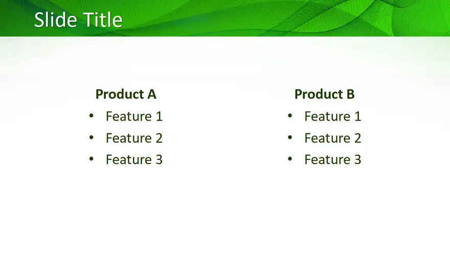 Free Green Design PowerPoint Template